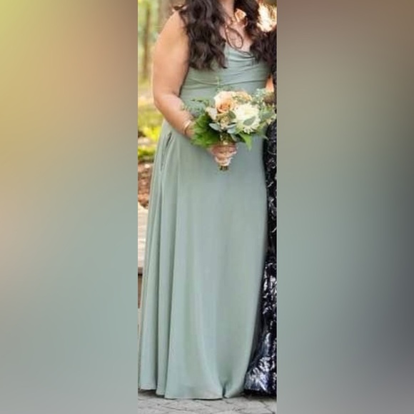 Mori Lee Dress; Sage; Style 21766; Size 18 Street Size 14; ONLY WORN ONCE - Picture 12 of 12